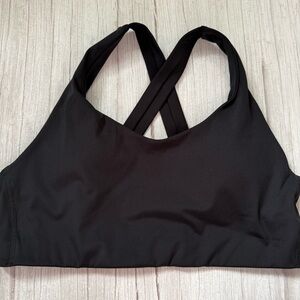 New Balance Black Crisscross Back Sports Bra